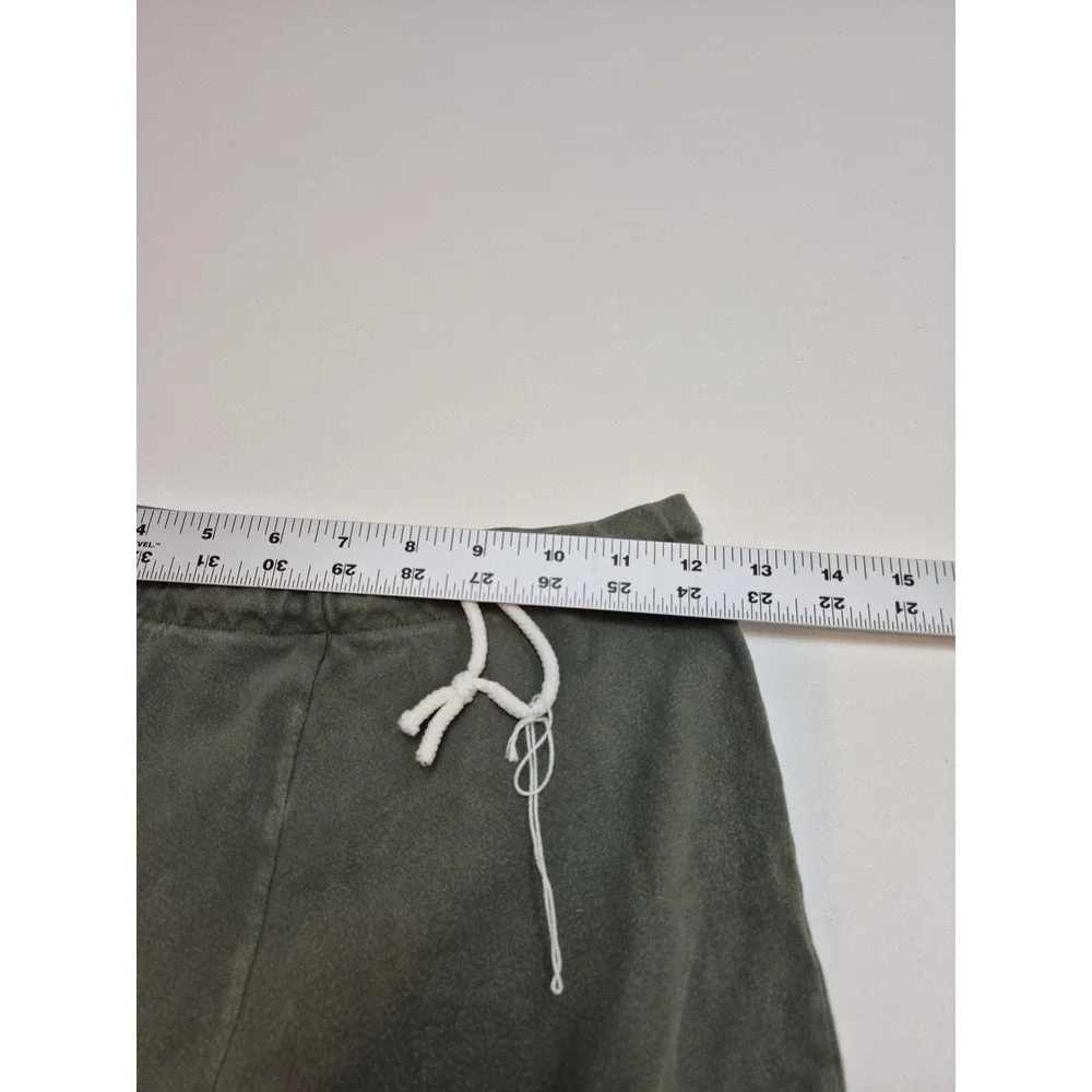Devon-Aire Sweatpants Kids 24x25 Green Fleece Riding Knee Patch Pants Equestrian